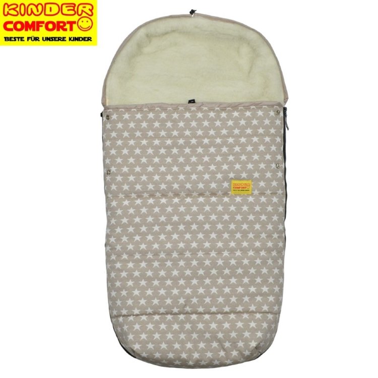 Конверт на овчине Kinder Comfort Drive Fashion Beige Sterne Конверт на овчине Kinder Comfort Drive Fashion Beige Sterne