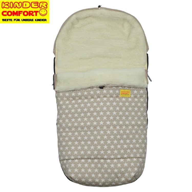 Конверт на овчине Kinder Comfort Drive Fashion Beige Sterne Конверт на овчине Kinder Comfort Drive Fashion Beige Sterne