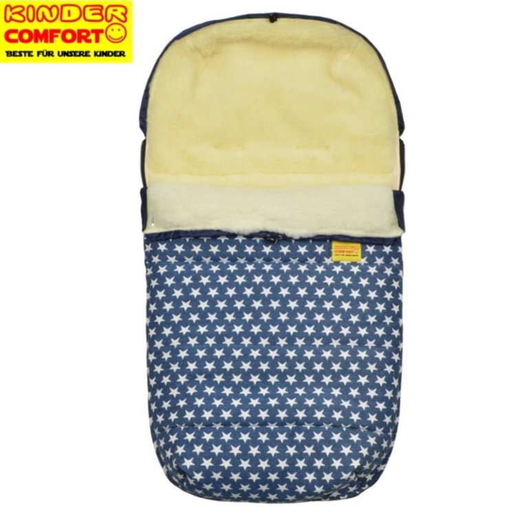 Конверт на овчине Kinder Comfort Drive Fashion Marineblau Sterne