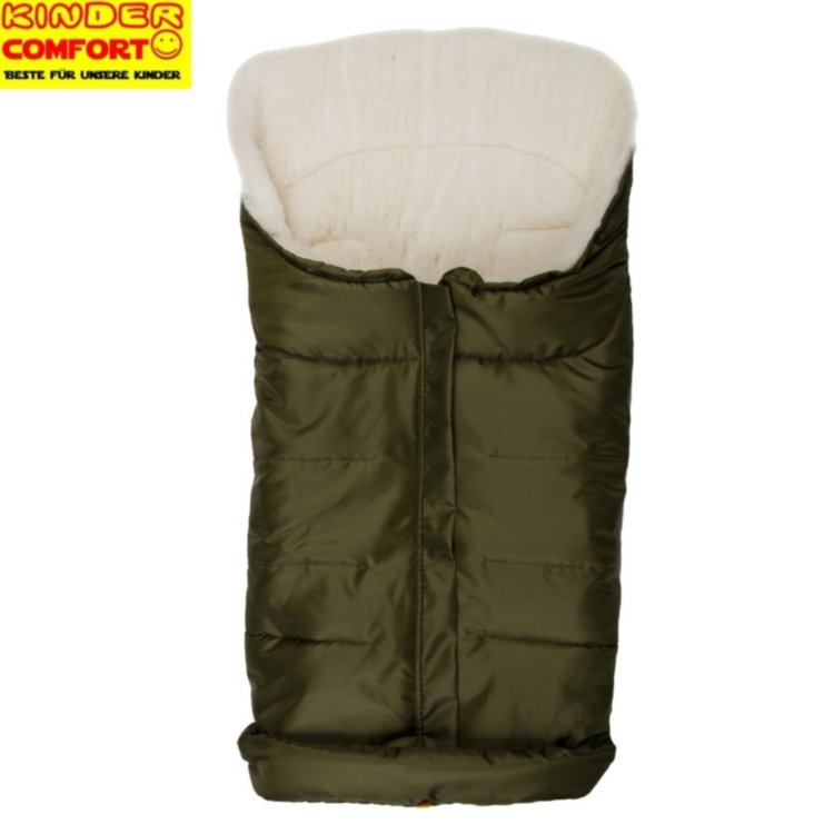 Конверт на овчине Kinder Comfort Arctic Dunkelgrün (тёмно-зелёный)