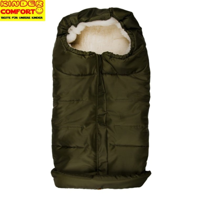 Конверт на овчине Kinder Comfort Arctic Dunkelgrün (тёмно-зелёный)