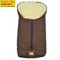Конверт на овчине Kinder Comfort Arctic Fashion Dunkle Schokolade