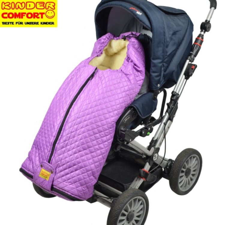 Конверт на овчине Kinder Comfort Arctic Fashion Rotlila