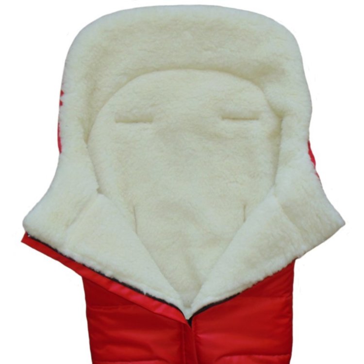 Конверт на овчине Kinder Comfort Arctic Rot (красный) Конверт на овчине Kinder Comfort Arctic Rot (красный)