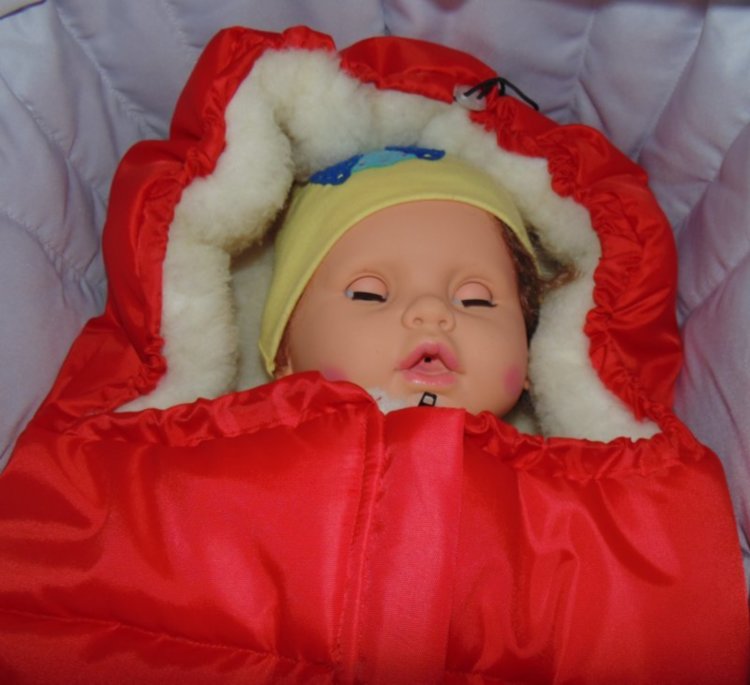 Конверт на овчине Kinder Comfort Arctic Rot (красный) Конверт на овчине Kinder Comfort Arctic Rot (красный)