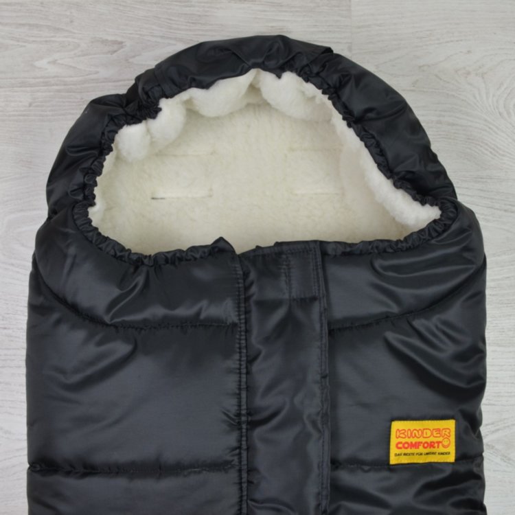 Конверт на овчине Kinder Comfort Arctic Schwartz (чёрный)