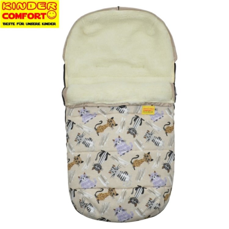 Конверт на овчине Kinder Comfort Drive Fashion Beige Katzen Конверт на овчине Kinder Comfort Drive Fashion Beige Katzen