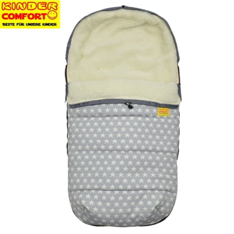 Конверт на овчине Kinder Comfort Drive Fashion Graue Sterne Конверт на овчине Kinder Comfort Drive Fashion Graue Sterne