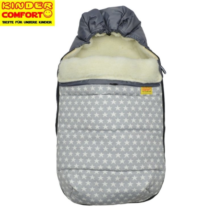 Конверт на овчине Kinder Comfort Drive Fashion Graue Sterne Конверт на овчине Kinder Comfort Drive Fashion Graue Sterne