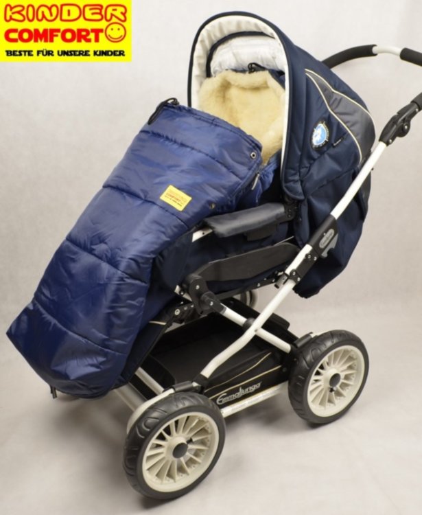 Конверт на овчине Kinder Comfort Drive Marine (тёмно-синий)