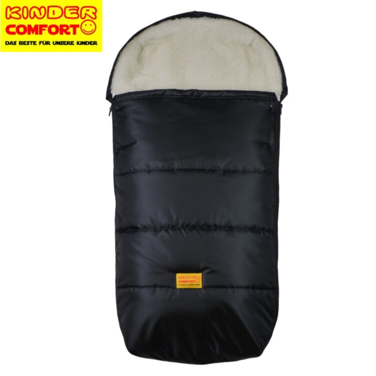 Конверт на овчине Kinder Comfort Drive Schwarz (чёрный)