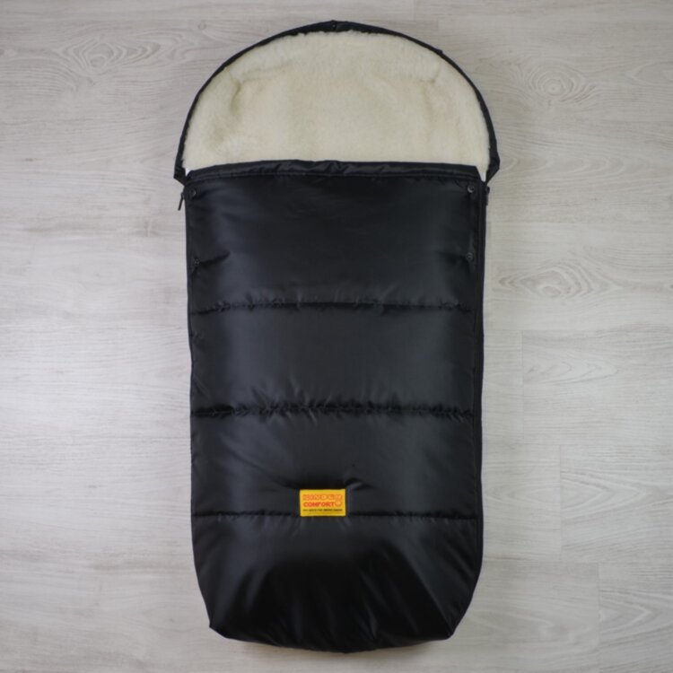 Конверт на овчине Kinder Comfort Drive Schwarz (чёрный)