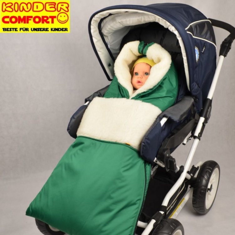 Конверт на овчине Kinder Comfort Grand Grün (зелёный)