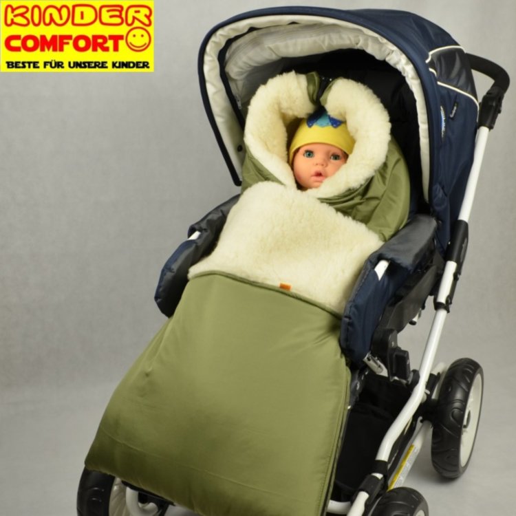 Конверт на овчине Kinder Comfort Grand Olivgrün (оливковый) Конверт на овчине Kinder Comfort Grand Olivgrün (оливковый)