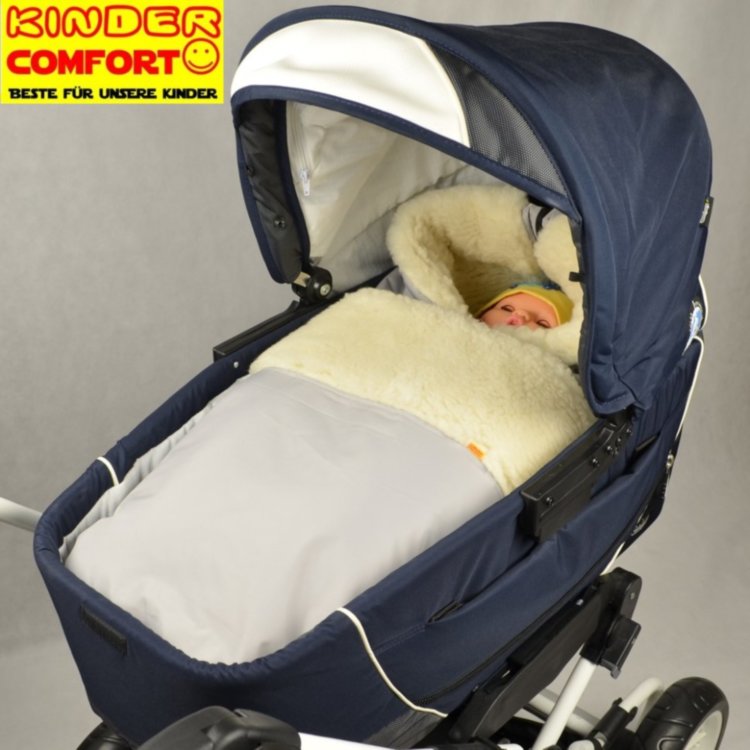 Конверт на овчине Kinder Comfort Grand Silber (серебристый)