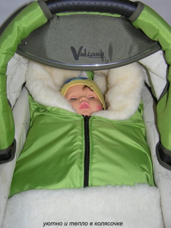 Конверт на овчине Kinder Comfort Smart Schwarz (чёрный)