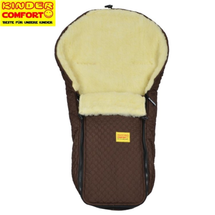 Конверт на овчине Kinder Comfort Warm Fashion Dunkle Schokolade
