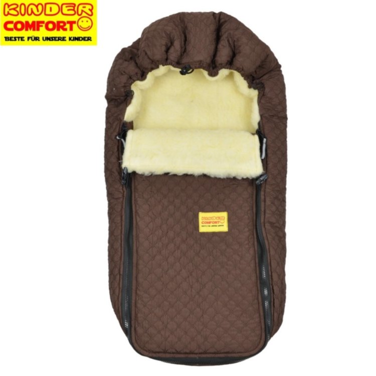 Конверт на овчине Kinder Comfort Warm Fashion Dunkle Schokolade