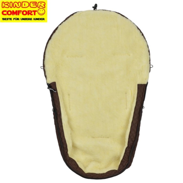 Конверт на овчине Kinder Comfort Warm Fashion Dunkle Schokolade