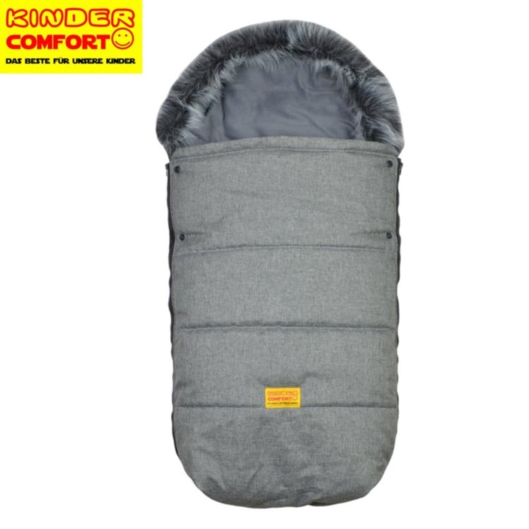 Конверт в прогулочную коляску Kinder Comfort Frost Melange Grau (серый меланж) Конверт в прогулочную коляску Kinder Comfort Frost Melange Grau (серый меланж)